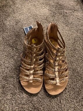 Seychelles Braided Gladiator Sandals - Tan